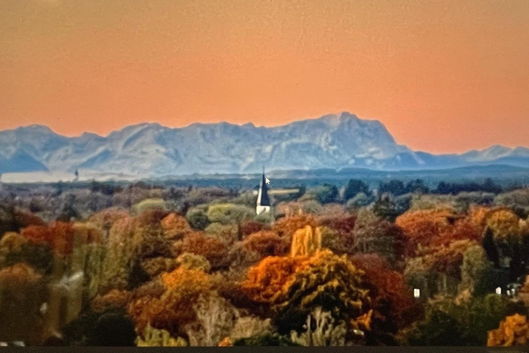 Alpen-Panorama Suite - Einzigartige Privatsuite Hoch Ueber Muenchen, 12Tes Og, Alpenblick, Loggia, Whirlpool, 15 Minuten Zum Zentrum, Ruhe Und Erholung In Der Stadt Muenchen Fuer Privat Und Geschaeftlich Reisende Exteriér fotografie