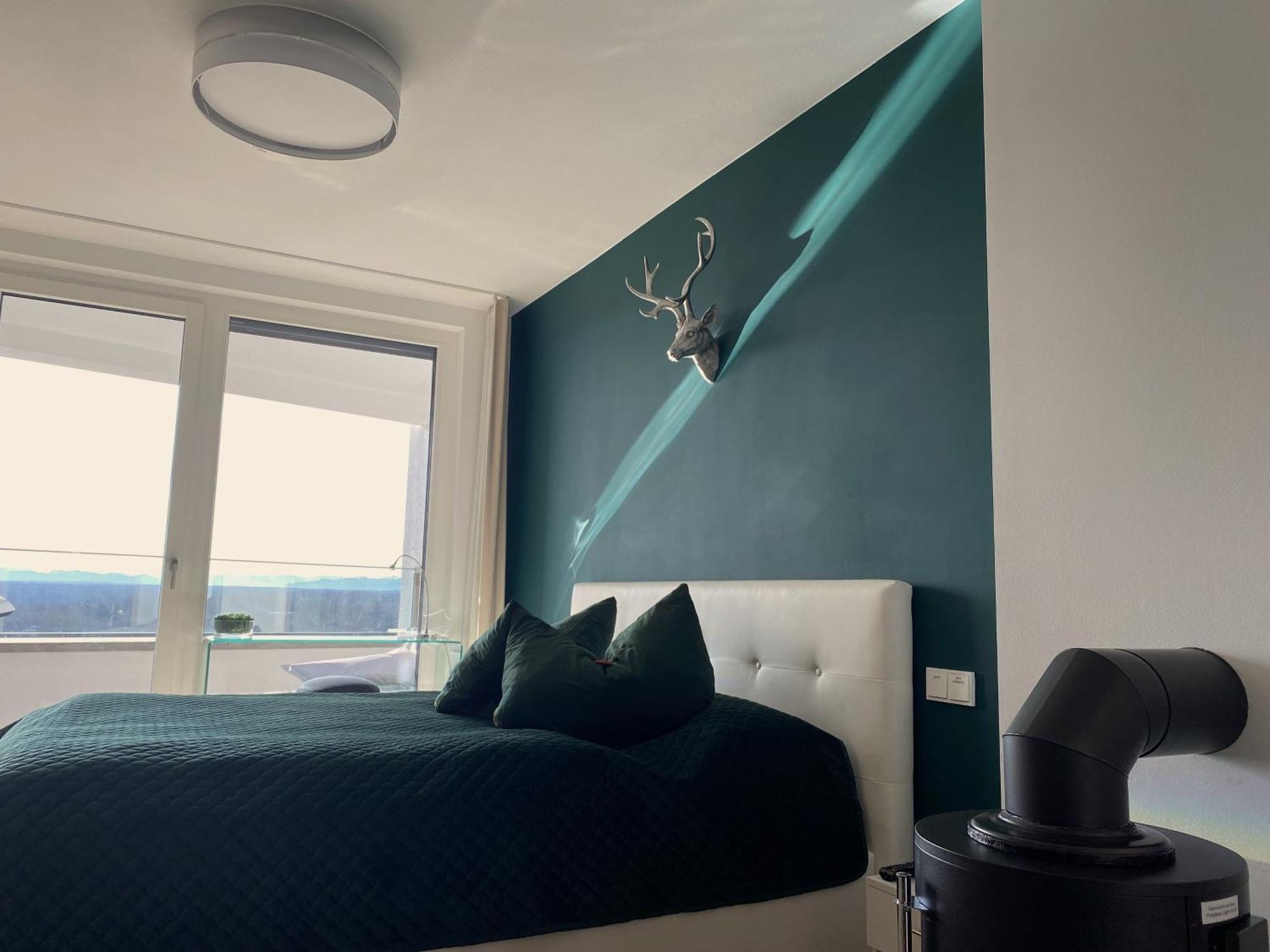 Alpen-Panorama Suite - Einzigartige Privatsuite Hoch Ueber Muenchen, 12Tes Og, Alpenblick, Loggia, Whirlpool, 15 Minuten Zum Zentrum, Ruhe Und Erholung In Der Stadt Muenchen Fuer Privat Und Geschaeftlich Reisende Exteriér fotografie